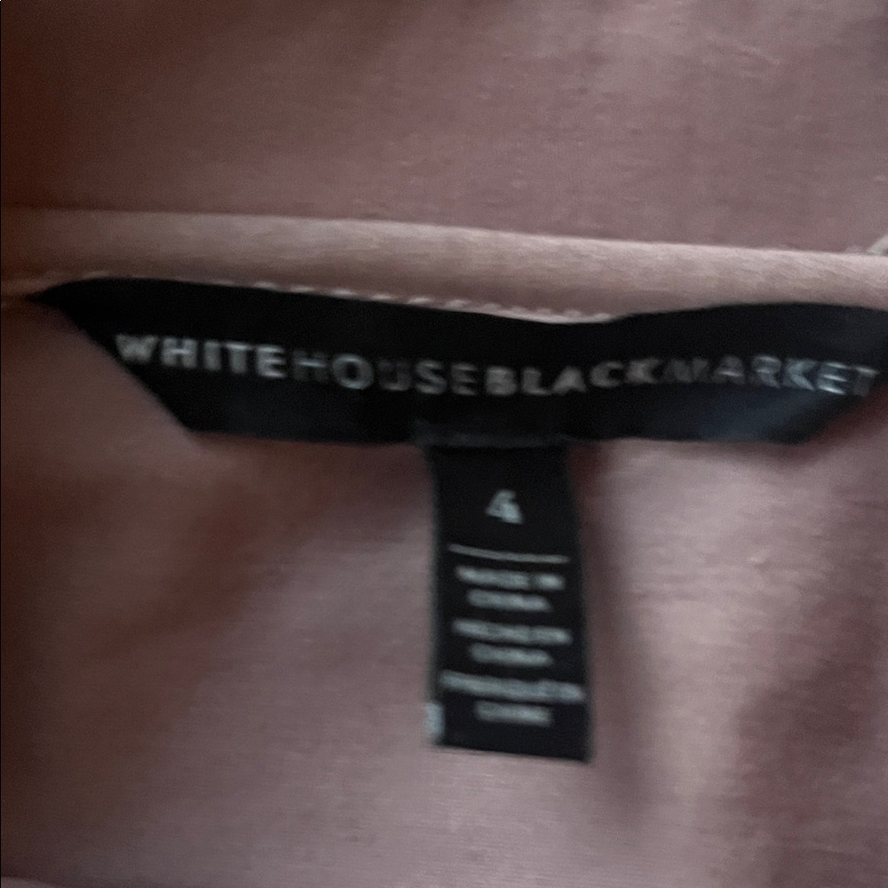 WHBM Stylish Jacket with Zipper Details - Size 4 - Picture 6 of 13